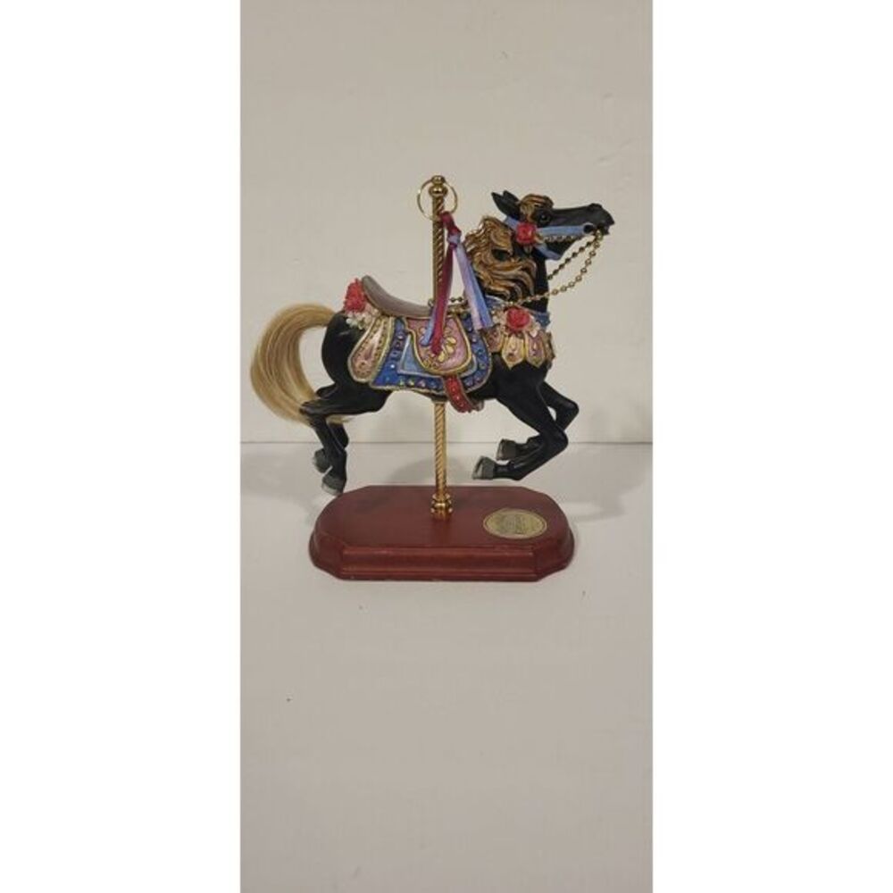 SHELDON VAUGHN ONCE UPON A CAROUSEL "Midnight Racer" HORSE LIMITED EDITION 5,000